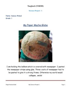 Gr1 Science Project 1