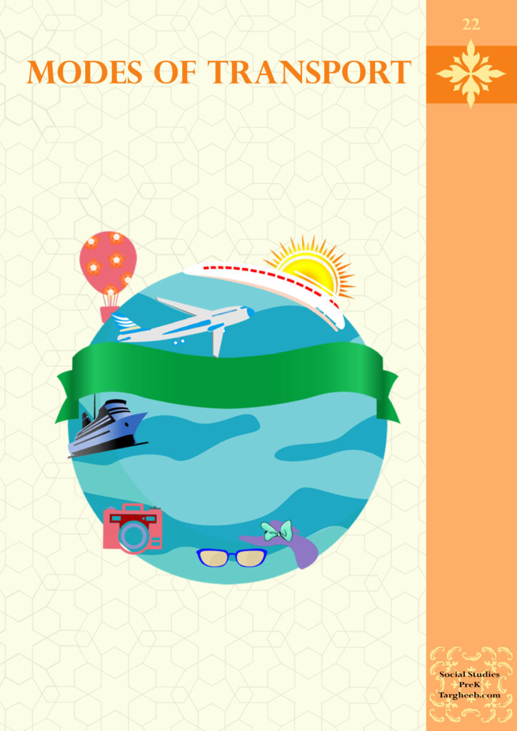 Pre K Social Studies Modes of Transport Targheeb
